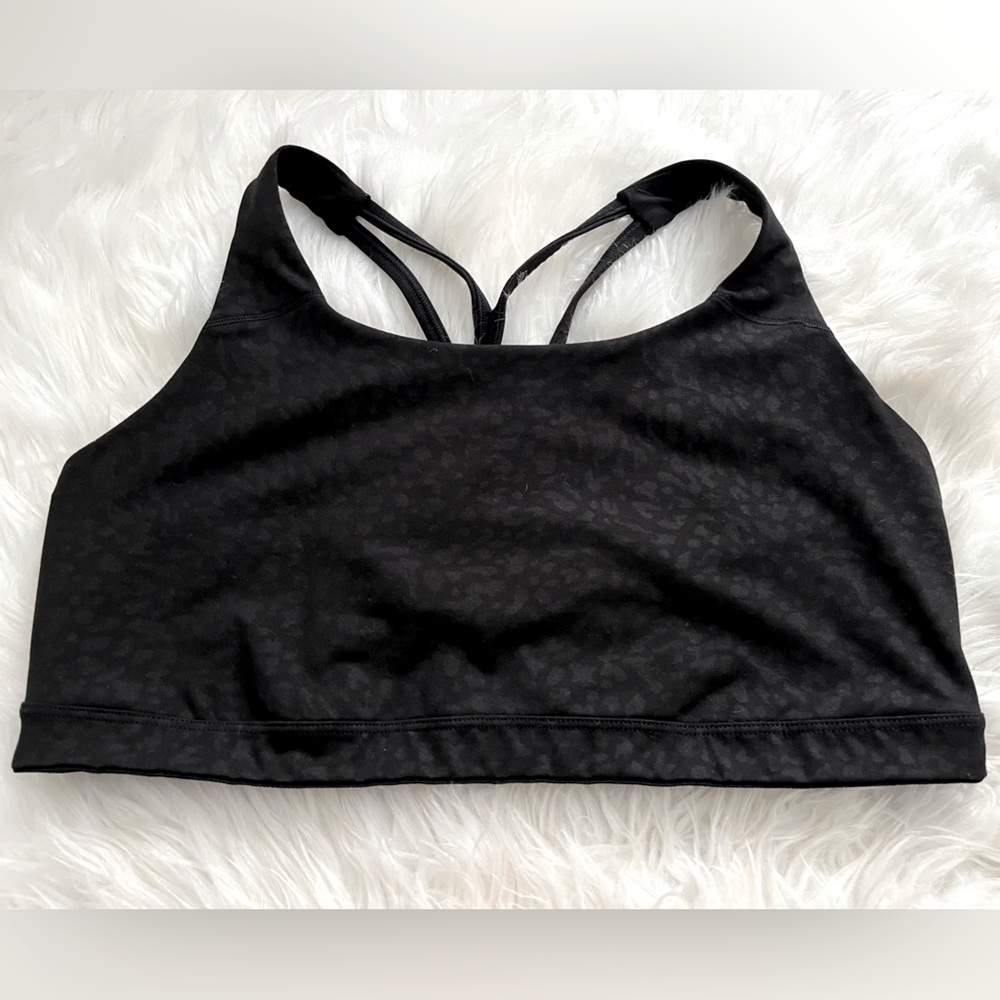 Leopard detail sports bra